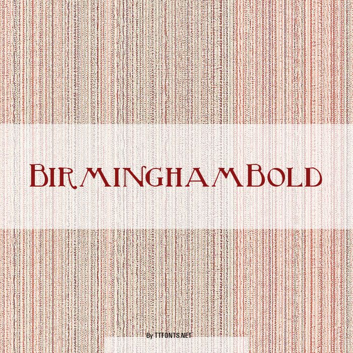 BirminghamBold example
