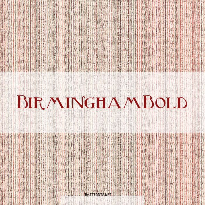 BirminghamBold example