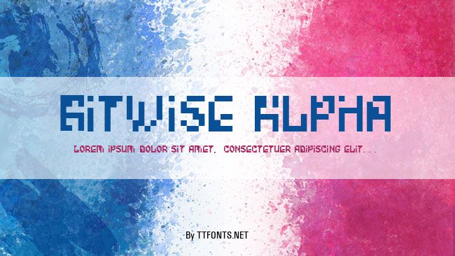 Bitwise Alpha example