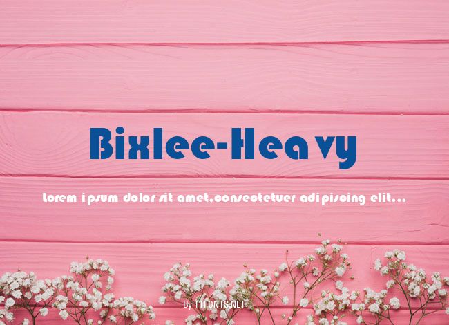 Bixlee-Heavy example