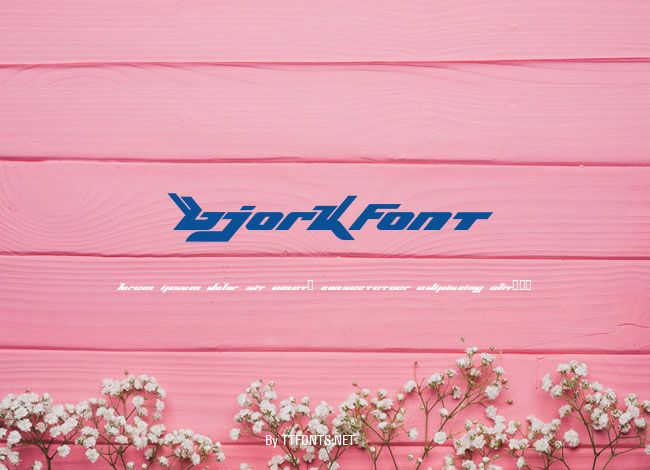 BjorkFont example