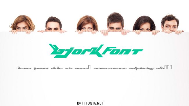 BjorkFont example