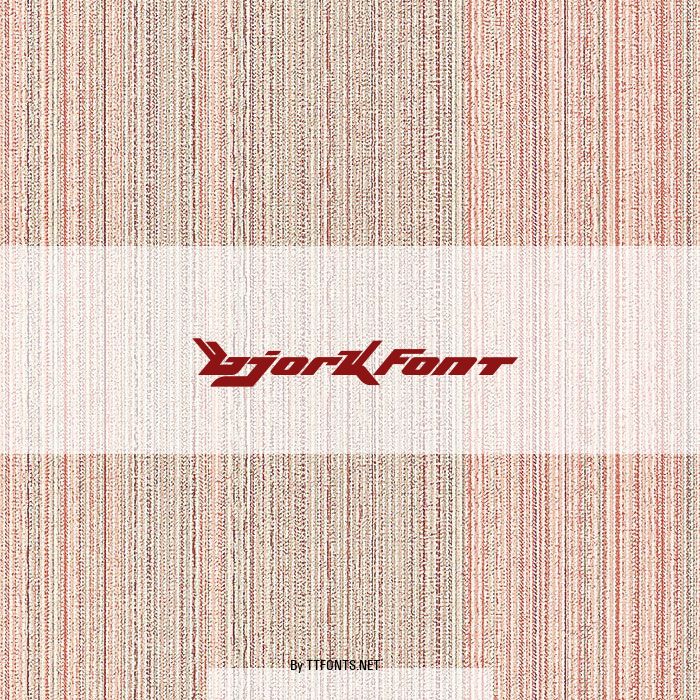 BjorkFont example