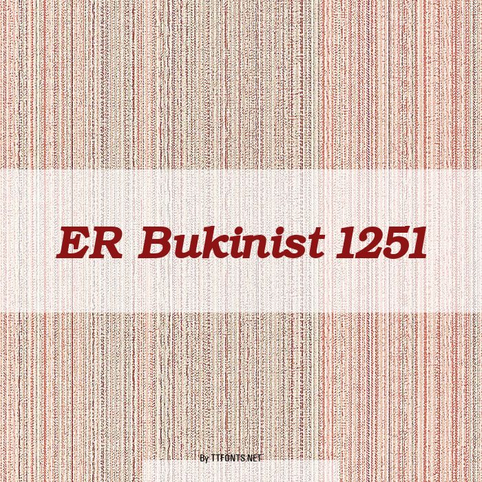 ER Bukinist 1251 example