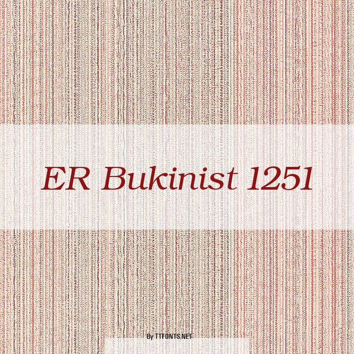 ER Bukinist 1251 example