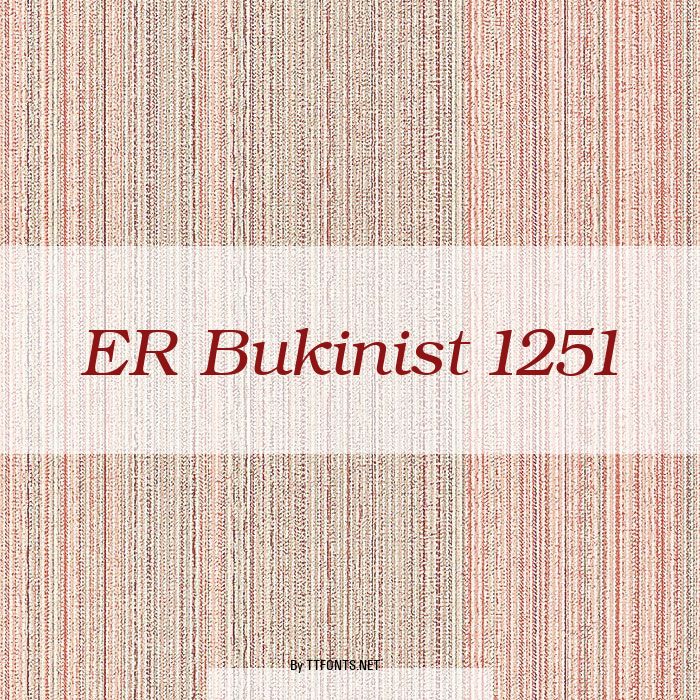 ER Bukinist 1251 example