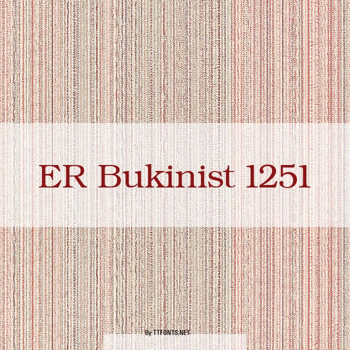 ER Bukinist 1251 example
