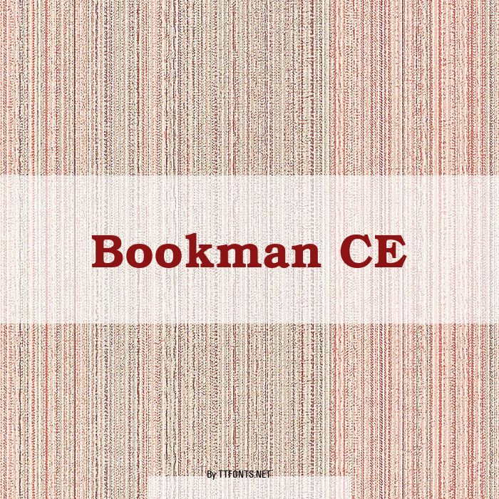 Bookman CE example