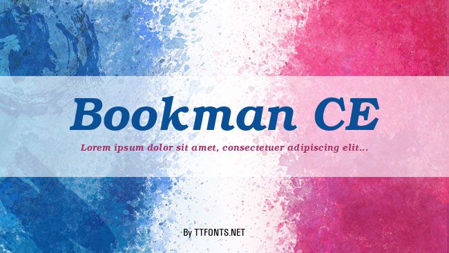 Bookman CE example
