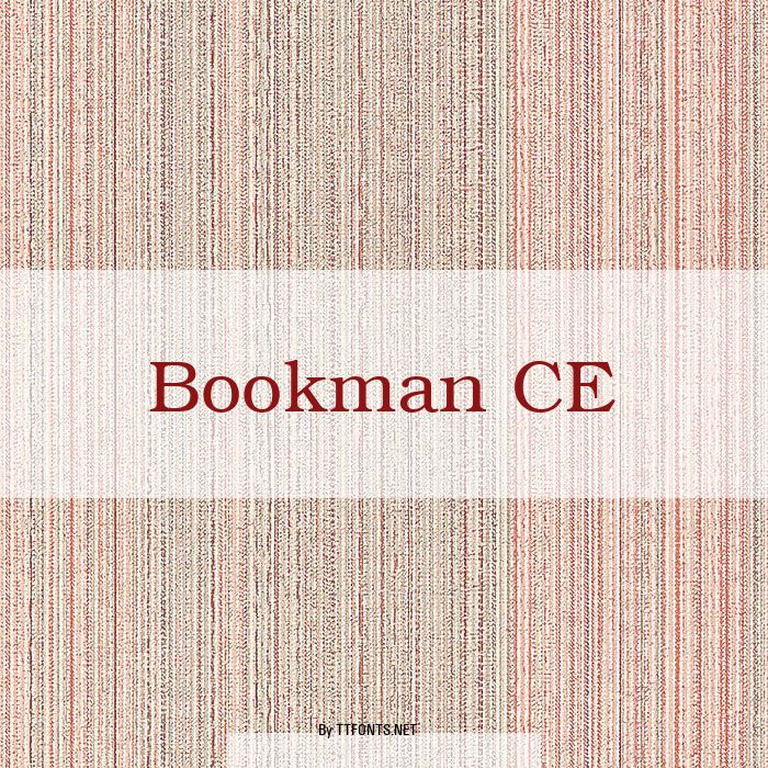 Bookman CE example