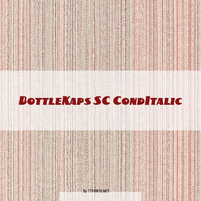 BottleKaps SC CondItalic example