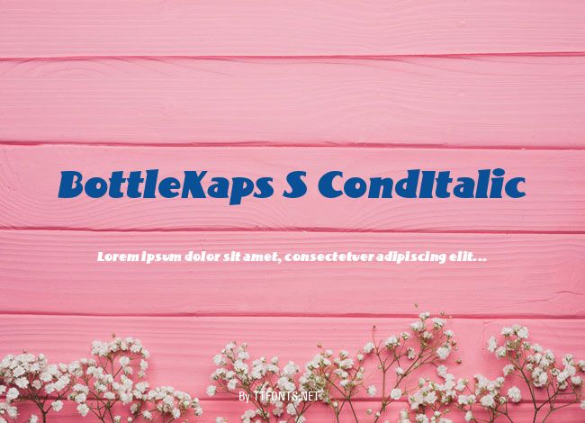 BottleKaps S CondItalic example