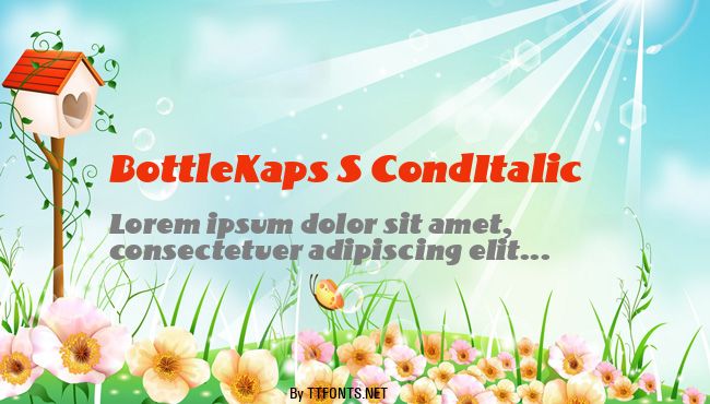BottleKaps S CondItalic example