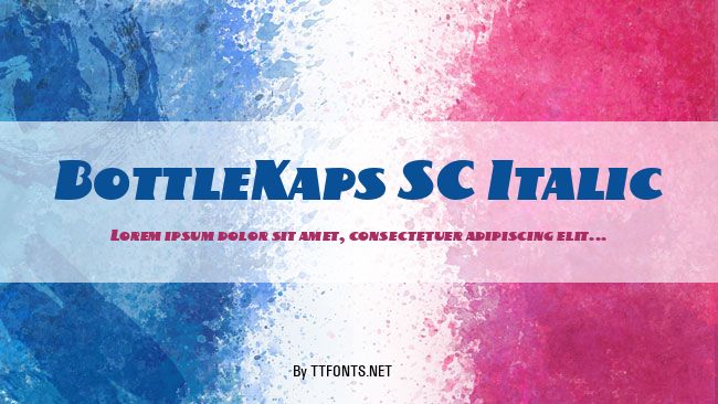 BottleKaps SC Italic example