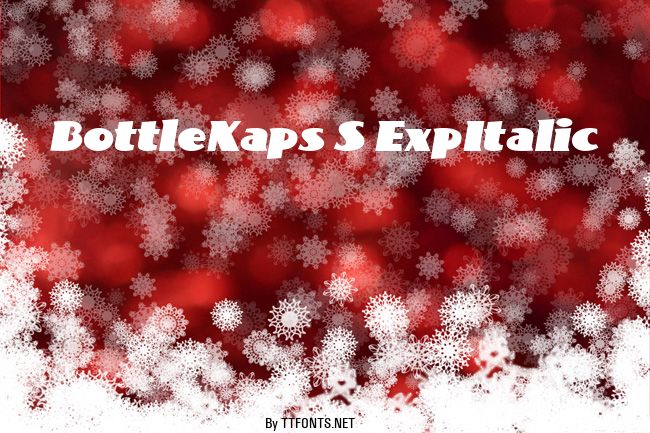 BottleKaps S ExpItalic example