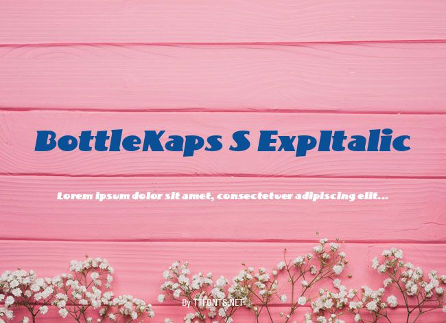 BottleKaps S ExpItalic example