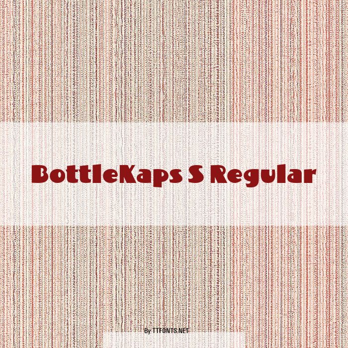 BottleKaps S Regular example