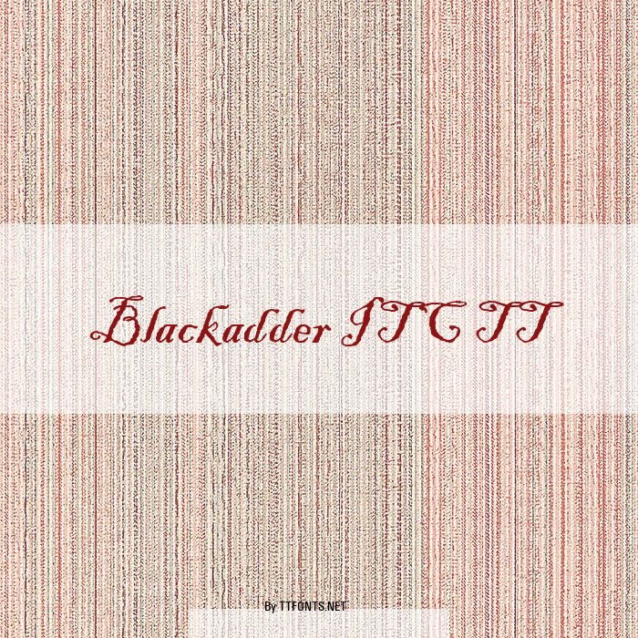 Blackadder ITC TT example