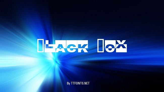 Black Box example