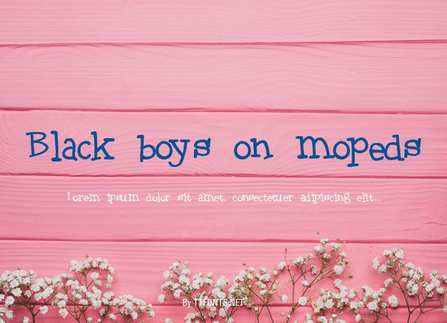 Black boys on mopeds example