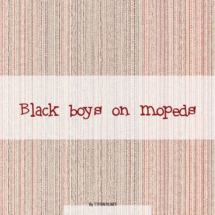 Black boys on mopeds example