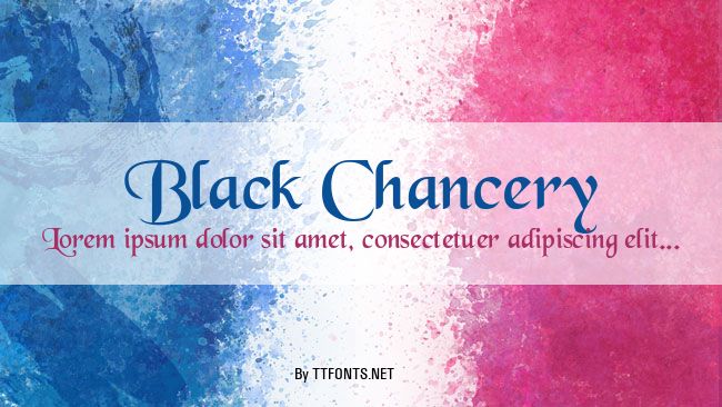 Black Chancery example