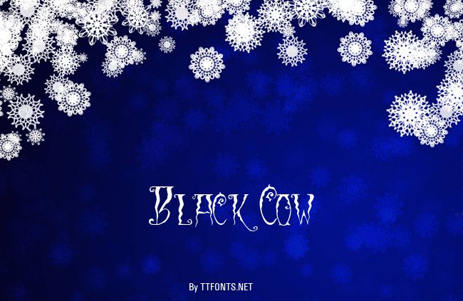 Black Cow example