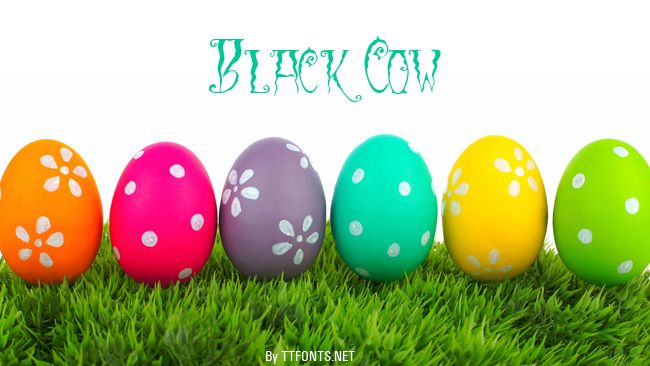 Black Cow example