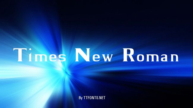 Times New Roman example