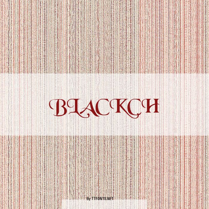 BLACKCH example
