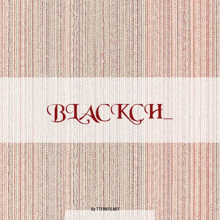 BLACKCH_ example