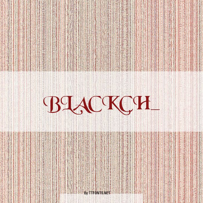 BLACKCH_ example