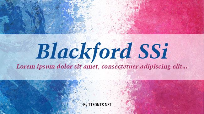 Blackford SSi example