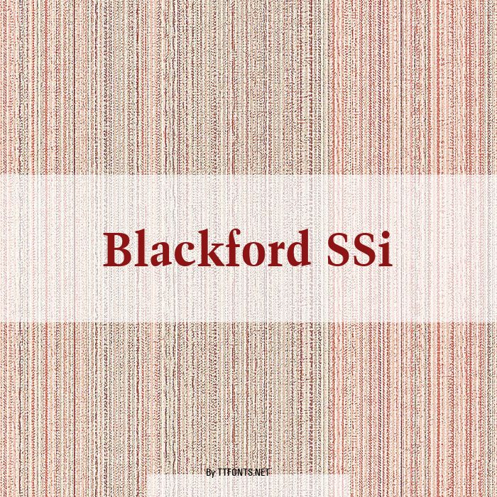 Blackford SSi example