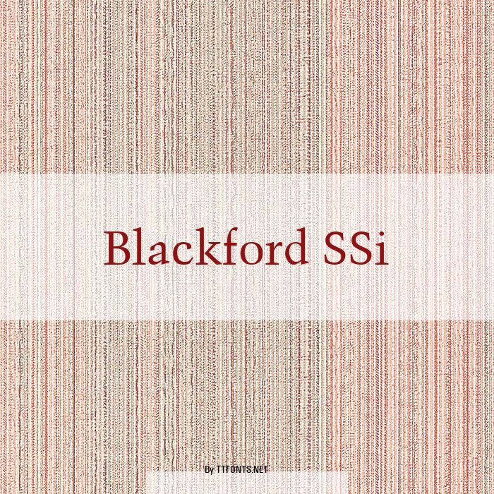 Blackford SSi example