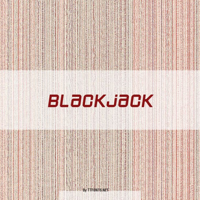 Blackjack example