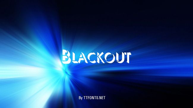 Blackout example