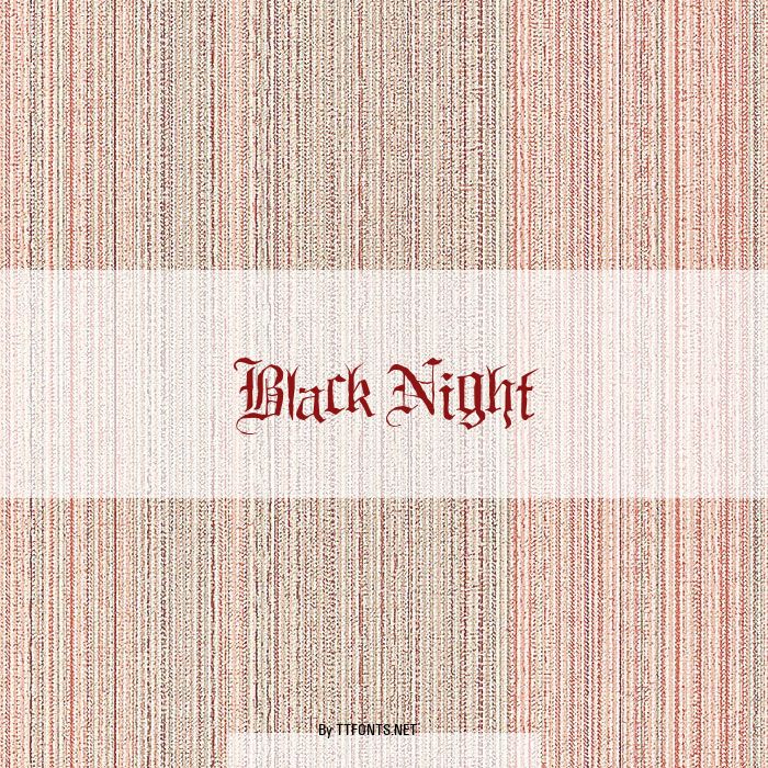 Black Night example