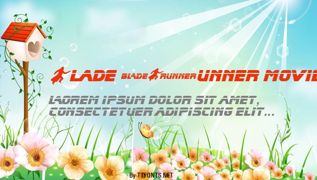 Blade Runner Movie Font 2 example