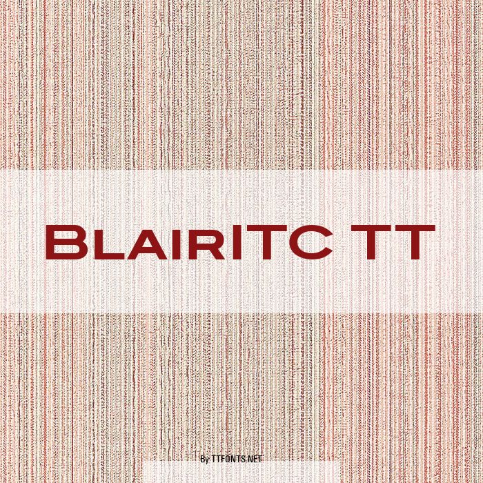 BlairITC TT example