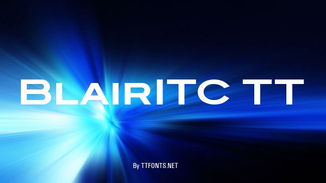 BlairITC TT example