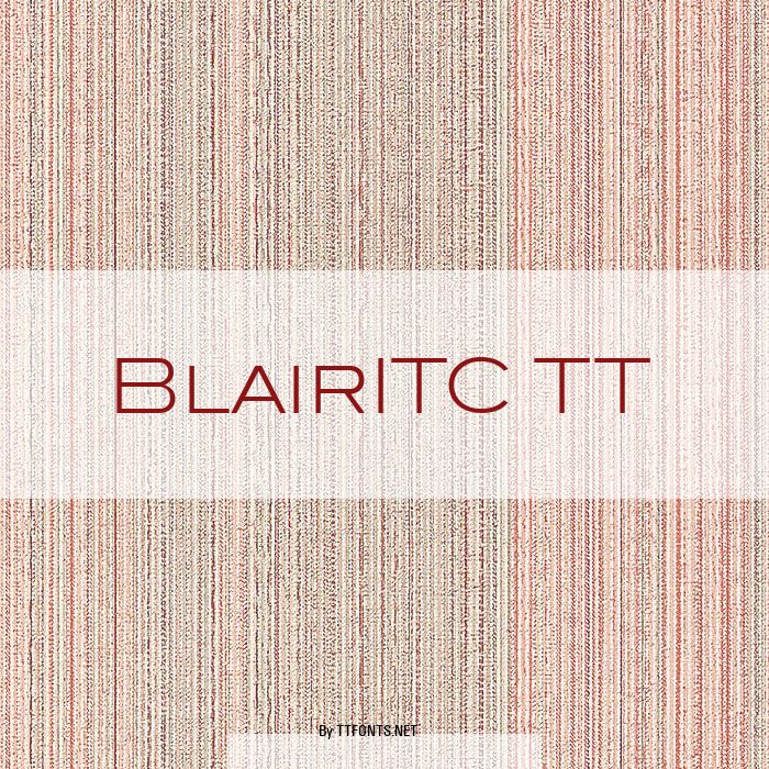 BlairITC TT example