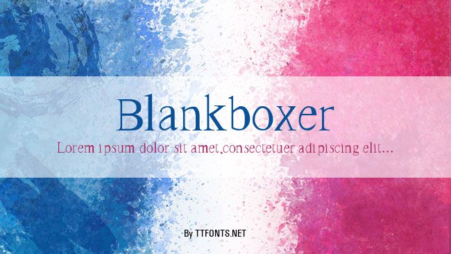 Blankboxer example