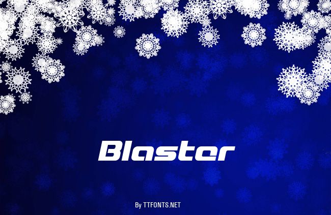 Blaster example