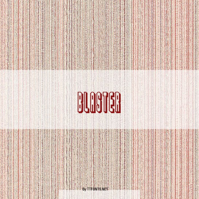 Blaster example