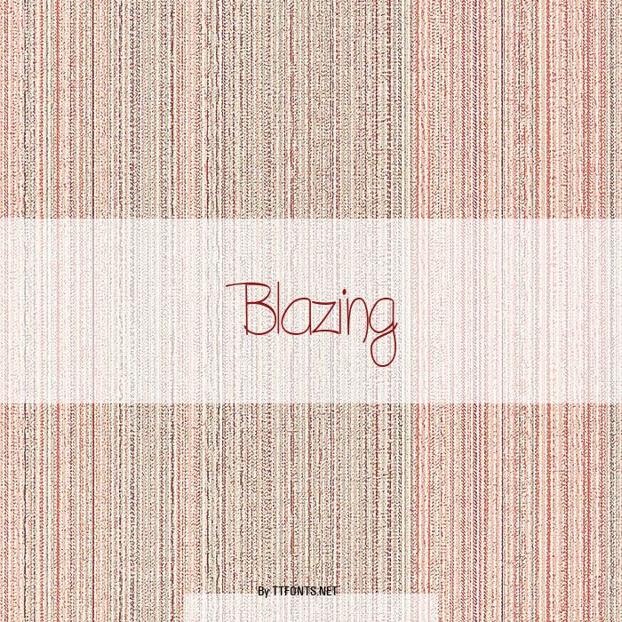 Blazing example