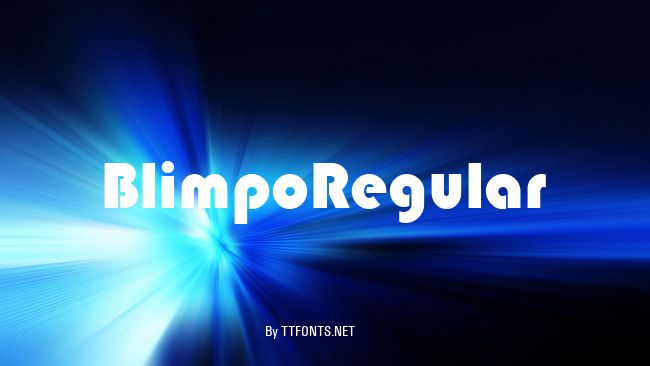 BlimpoRegular example