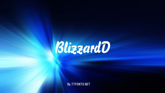 BlizzardD example