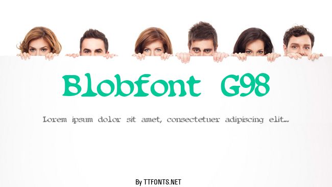 Blobfont G98 example