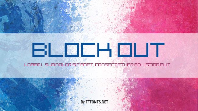 Block Out example